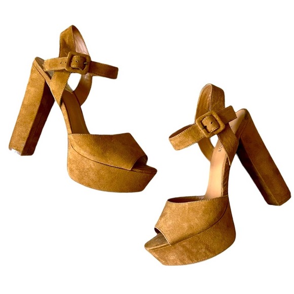 Nine West Shoes - Nine West Platform Suede Heels Womens Size 8